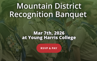 Mountain District News: Banquet Deadlines & Spring Scouting Calendar